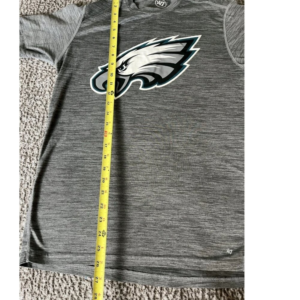Philadelphia Eagles ‘47 Brand Gray T Shirt Small NFL Football Logo Graphic Tee - Picture 7 of 7